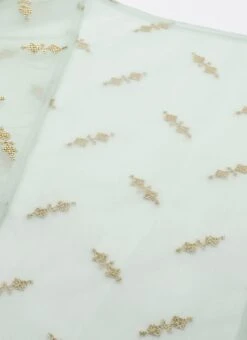 Green Pleated Georgette Gown N Embroidered Jacket Party Wear -Deals Chic Lehenga Store Green Pleated Georgette Gown N Embroidered Jacket IWBS02304092 rrc4