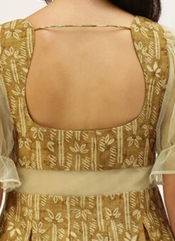 Green Printed Art Silk Dress After Six Wear -Deals Chic Lehenga Store Green Printed Art Silk Dress DRBS02208474 rrc2