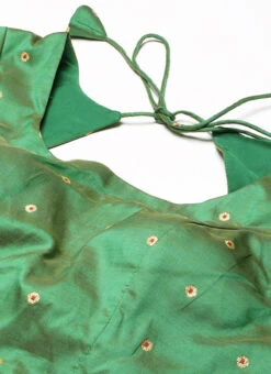 Green Taffeta Blouse Festive Wear -Deals Chic Lehenga Store Green Taffeta Blouse BLBS02303768 rrc1
