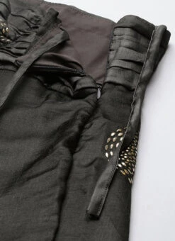 Dupatta From Grey Art Silk Foil Print Lehenga Set After Six Wear -Deals Chic Lehenga Store Grey Art Silk Foil Print Lehenga Set GHBS02301052 rrc2