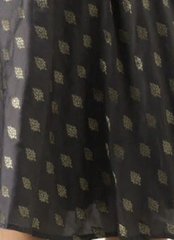 Grey Brocade Boat Neck Flared Dress Festive Wear -Deals Chic Lehenga Store Grey Brocade Boat Neck Flared Dress DRBS02201295 rrc3