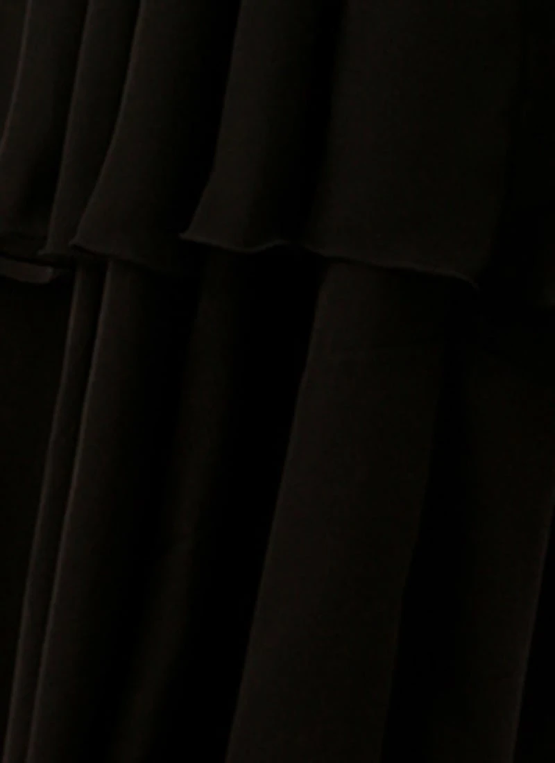 Grey Embroidered N Black Georgette Gown Festive Wear 8 Grey Embroidered N Black Georgette Gown Festive Wear - Image 8