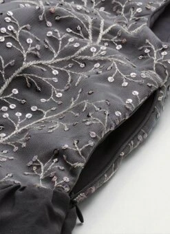Grey Embroidered Net Tiered Gown Festive Wear 12 Grey Embroidered Net Tiered Gown Festive Wear -Deals Chic Lehenga Store Grey Embroidered Net Tiered Gown IWBS02108661 rrc2