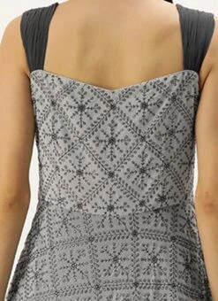 Grey Georgette Embroidered Strap Gown Festive Wear -Deals Chic Lehenga Store Grey Georgette Embroidered Strap Gown IWBS02205933 rrc2