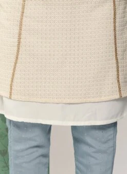 Dupatta From Grey N White Sequin Embroidered Straight Pant Suit After Six Wear -Deals Chic Lehenga Store Grey N White Sequin Embroidered Straight Pant Suit SLBS02302146 rrc4 2