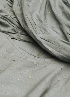 Grey Nylon Sequins Embroidered Jumpsuit After Six Wear -Deals Chic Lehenga Store Grey Nylon Sequins Embroidered Jumpsuit DRBS02212507 rrc3 1