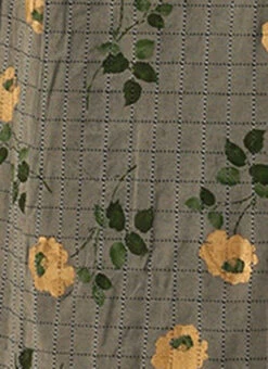 Grey Printed Rayon Calf Length Dress Work Wear 15 Grey Printed Rayon Calf Length Dress Work Wear -Deals Chic Lehenga Store Grey Printed Rayon Calf Length Dress DRBS02106443 rrc4