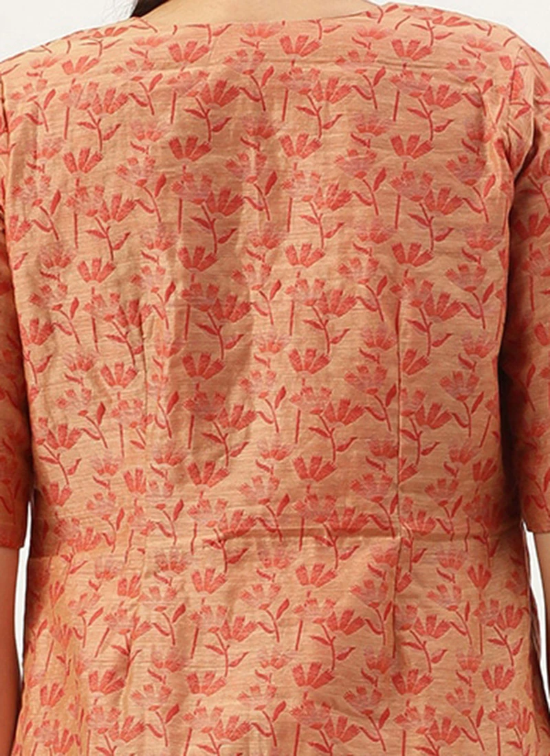 Grey Rayon Boat Neck Dress With Red Chanderi Jacket After Six Wear 7 Grey Rayon Boat Neck Dress With Red Chanderi Jacket After Six Wear - Image 7