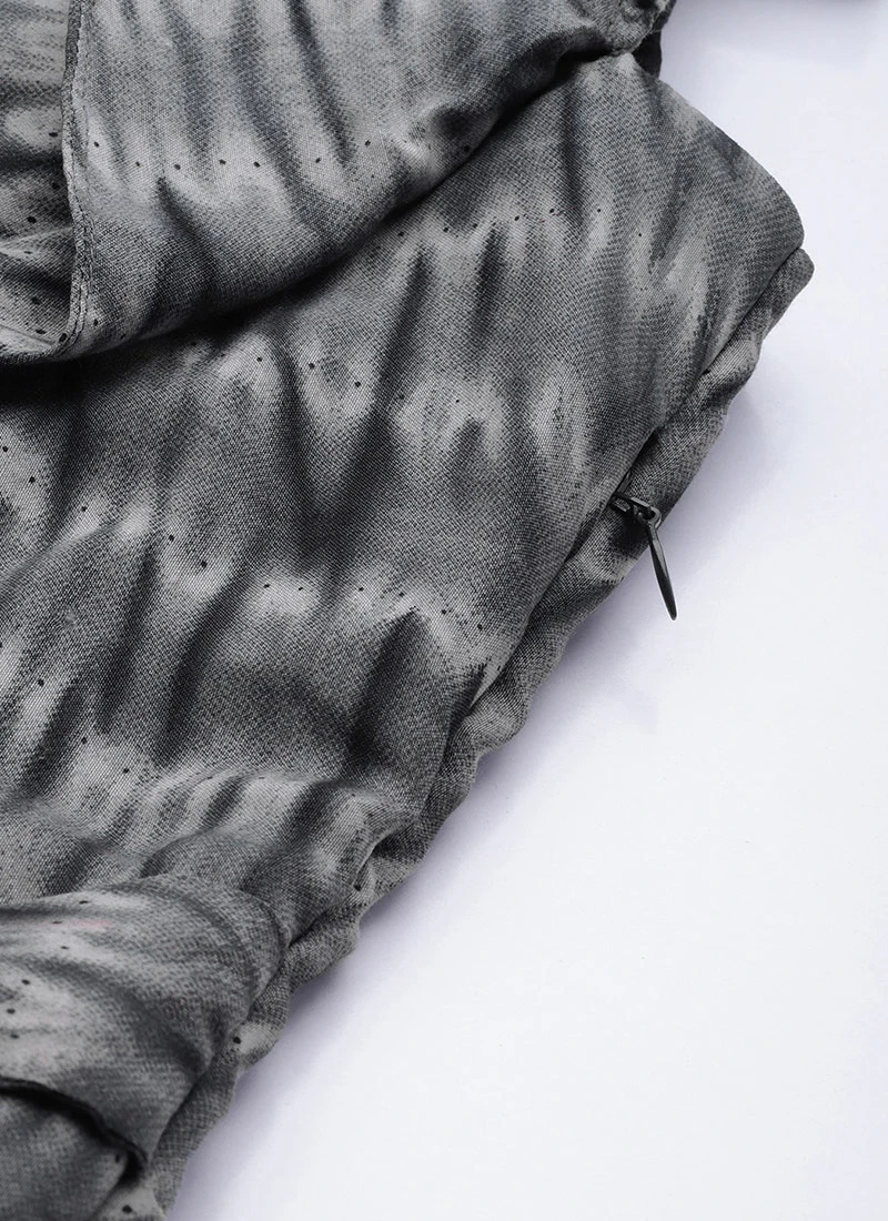 Grey Rayon Printed Boat Neck Dress After Six Wear 7 Grey Rayon Printed Boat Neck Dress After Six Wear - Image 7