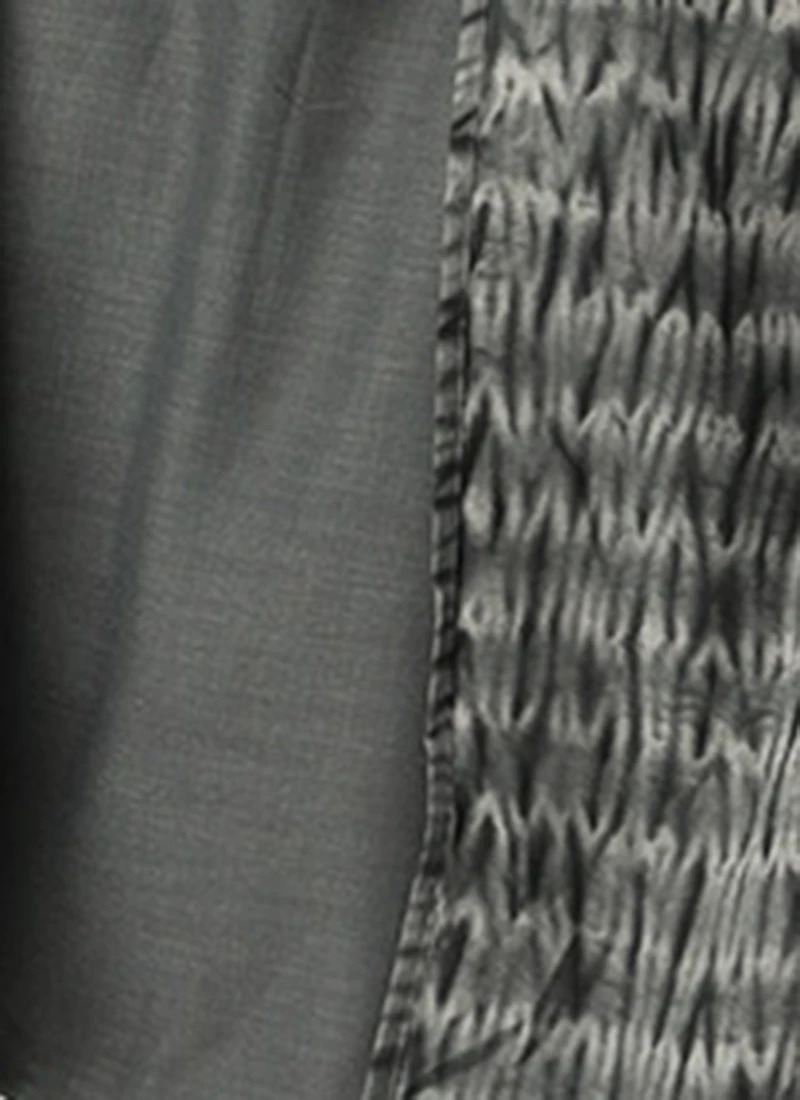 Grey Rayon Printed Boat Neck Dress After Six Wear 8 Grey Rayon Printed Boat Neck Dress After Six Wear - Image 8