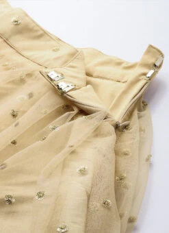 High Neck Beige Embroidered Knife Pleat Lehenga Festive Wear -Deals Chic Lehenga Store High Neck Beige Embroidered Knife Pleat Lehenga GHBS01911594 rrc3