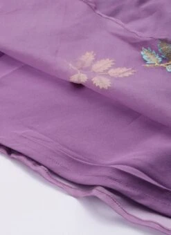 Lavender Embroidered Organza One Shoulder Gown Party Wear -Deals Chic Lehenga Store Lavender Embroidered Organza One Shoulder Gown IWBS02308839 rrc2