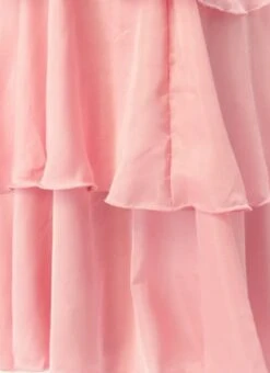 White Embroidered Net N Pink Satin Dress Party Wear -Deals Chic Lehenga Store Light Beige Embroidered Net N Pink Satin Dress DRBS02302457 rrc4 1