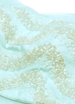 Dupatta From Light Sea Green Net Embroidered Lehenga After Six Wear -Deals Chic Lehenga Store Light Sea Green Net Embroidered Lehenga GHBS02212563 rrc1