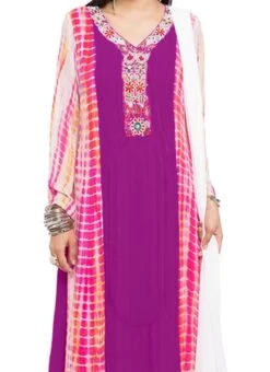Magenta Georgette Anarkali Suit After Six Wear