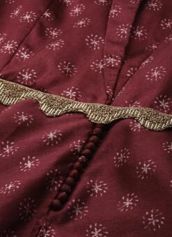 Bottom From Maroon Art Silk Printed Co Ords Set After Six Wear -Deals Chic Lehenga Store Maroon Art Silk Printed Co Ords Set IWBS02302301 rrc1