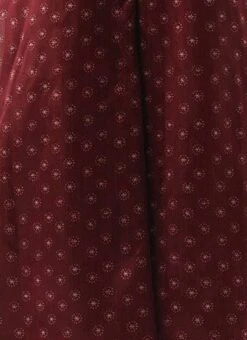 Bottom From Maroon Art Silk Printed Co Ords Set After Six Wear -Deals Chic Lehenga Store Maroon Art Silk Printed Co Ords Set IWBS02302301 rrc4