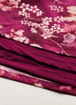 Skirt From Maroon Art Silk Printed Skirt Set After Six Wear -Deals Chic Lehenga Store Maroon Art Silk Printed Skirt Set IWBS02302382 rrc4