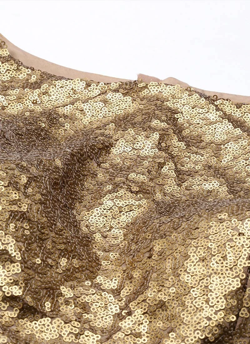 Maroon N Brown Georgette Embroidered Lehenga Set Festive Wear 6 Maroon N Brown Georgette Embroidered Lehenga Set Festive Wear - Image 6