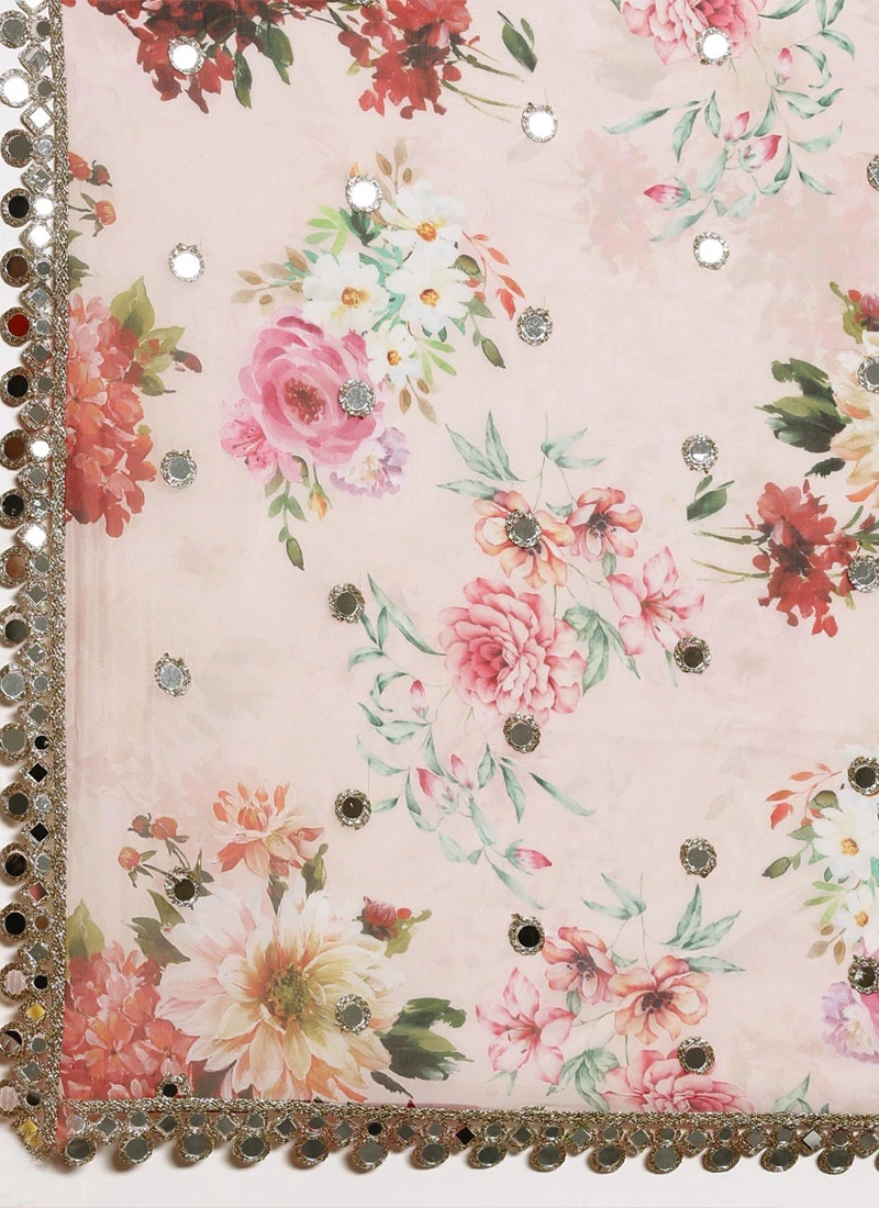 Maroon N Brown Georgette Embroidered Lehenga Set Festive Wear 8 Maroon N Brown Georgette Embroidered Lehenga Set Festive Wear - Image 8