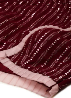 Maroon N Peach Halter Neck Lehenga Party Wear -Deals Chic Lehenga Store Maroon N Peach Halter Neck Lehenga GHBS02201264 rrc1