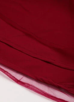 Maroon N Red Embroidered Dress Party Wear 14 Maroon N Red Embroidered Dress Party Wear -Deals Chic Lehenga Store Maroon N Red Embroidered Dress DRBS02206264 rrc3