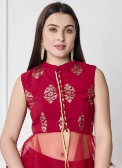Bottom From Maroon N White Georgette Sequins Palazzo Set After Six Wear -Deals Chic Lehenga Store Maroon N White Georgette Sequins Palazzo Set IWBS02301027 rrc1