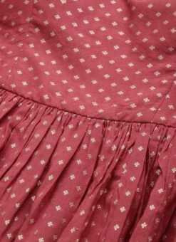 Bottom From Maroon Nylon Jacquard Gharara Set After Six Wear -Deals Chic Lehenga Store Maroon Nylon Jacquard Gharara Set SLBS02209636 rrc1