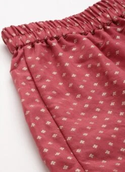 Bottom From Maroon Nylon Jacquard Gharara Set After Six Wear -Deals Chic Lehenga Store Maroon Nylon Jacquard Gharara Set SLBS02209636 rrc2