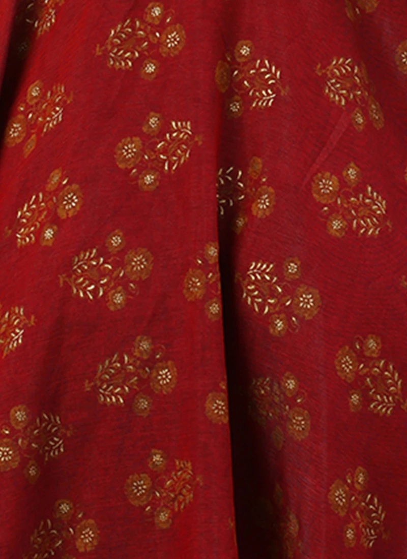 Maroon Printed One Shoulder Dress Party Wear After Six Wear 8 Maroon Printed One Shoulder Dress Party Wear After Six Wear - Image 8