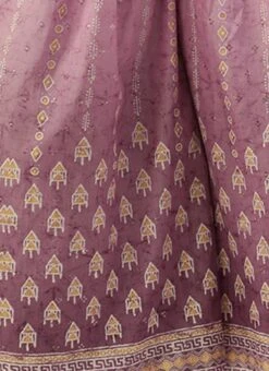 Bottom From Mauve Art Silk Digital Printed Co Ords Set After Six Wear -Deals Chic Lehenga Store Mauve Art Silk Digital Printed Co Ords Set IWBS02301067 rrc4