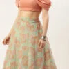 Mauve Art Silk N Sequin Organza Lehenga Festive Wear