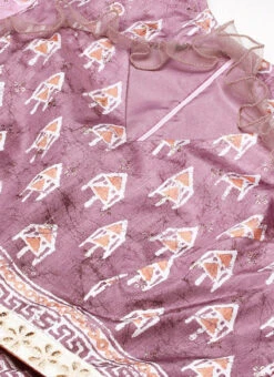 Mauve Digital Printed Maxi Dress Festive Wear 12 Mauve Digital Printed Maxi Dress Festive Wear -Deals Chic Lehenga Store Mauve Digital Printed Maxi Dress DRBS02212588 rrc1