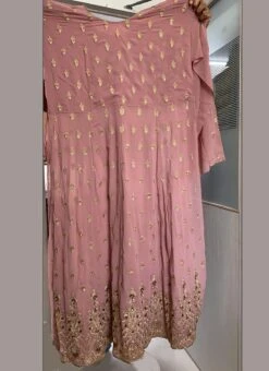 Mauve Embroidered Anarkali Lehenga Party Wear -Deals Chic Lehenga Store Mauve Embroidered Anarkali Lehenga GHSCC59006 b