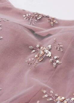 Mauve Embroidered Net Cape Style Gown Party Wear 12 Mauve Embroidered Net Cape Style Gown Party Wear -Deals Chic Lehenga Store Mauve Embroidered Net Cape Style Gown IWBS02007370 rrc1