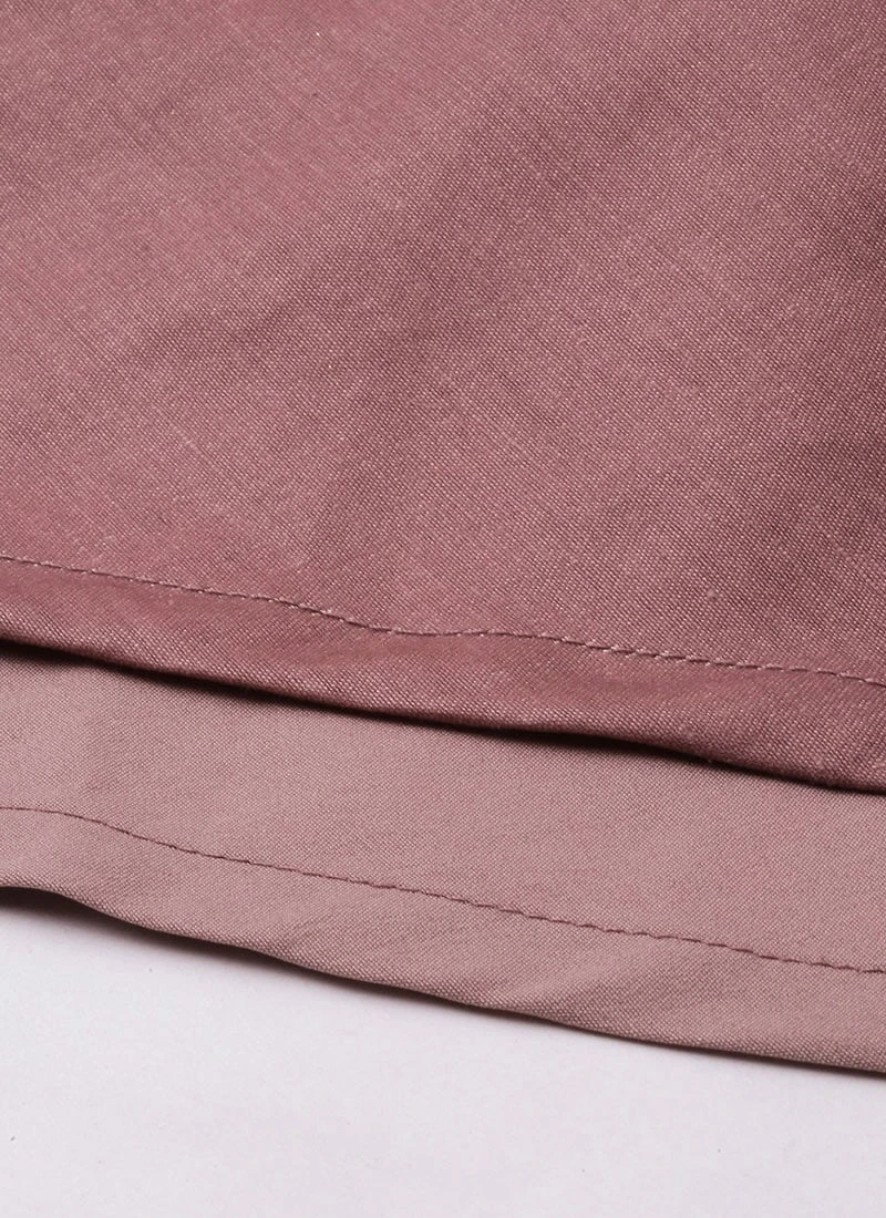 Mauve Embroidered Net Cape Style Gown Party Wear 7 Mauve Embroidered Net Cape Style Gown Party Wear - Image 7