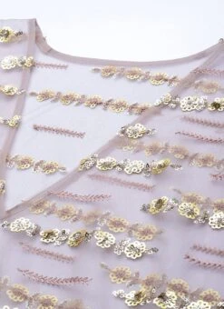 Mauve Net Embroidered Kaftan Style Gown Party Wear -Deals Chic Lehenga Store Mauve Net Embroidered Kaftan Style Gown IWBS02205988 rrc1