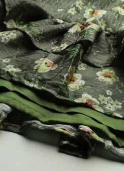 Mehndi Green Georgette Printed Dress After Six Wear Party Wear 15 Mehndi Green Georgette Printed Dress After Six Wear Party Wear -Deals Chic Lehenga Store Mehndi Green Georgette Printed Dress DRBS02211034 rrc4