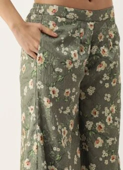 Dupatta From Mehndi Green Georgette Printed Palazzo Suit After Six Wear -Deals Chic Lehenga Store Mehndi Green Georgette Printed Palazzo Suit SLBS02211252 rrc2 2