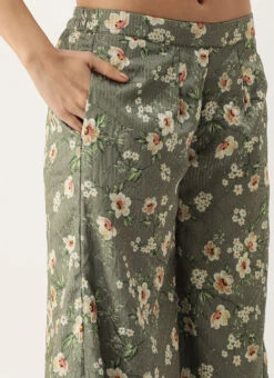 Top From Mehndi Green Georgette Printed Palazzo Suit After Six Wear -Deals Chic Lehenga Store Mehndi Green Georgette Printed Palazzo Suit SLBS02211252 rrc2