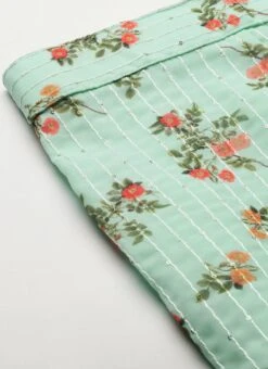 Bottom From Mint Green Digital Printed Embroidered Co Ords Set After Six Wear -Deals Chic Lehenga Store Mint Green Digital Printed Embroidered Co Ords Set IWBS02211226 rrc3