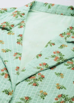 Mint Green Georgette Digital Printed Jumpsuit Festive Wear After Six Wear -Deals Chic Lehenga Store Mint Green Georgette Digital Printed Jumpsuit DRBS02211058 rrc1
