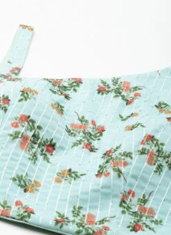 Dupatta From Mint Green Georgette Digital Printed Lehenga After Six Wear -Deals Chic Lehenga Store Mint Green Georgette Digital Printed Lehenga GHBS02301646 rrc1