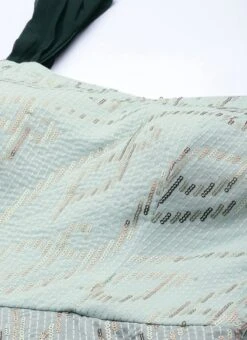 Mint Green Georgette Sequins Embroidered Strap Gown Festive Wear -Deals Chic Lehenga Store Mint Green Georgette Sequins Embroidered Strap Gown IWBS02205934 rrc1