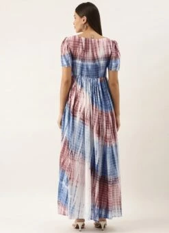 Multi Colour Modal Woven Dress After Six Wear 11 Multi Colour Modal Woven Dress After Six Wear -Deals Chic Lehenga Store Multi Colour TENCEL Modal Woven Dress DRBS02202391 b