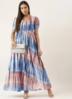 Multi Colour Modal Woven Dress After Six Wear 10 Multi Colour Modal Woven Dress After Six Wear -Deals Chic Lehenga Store Multi Colour TENCEL Modal Woven Dress DRBS02202391 u