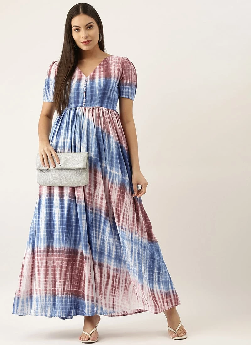 Multi Colour Modal Woven Dress After Six Wear 3 Multi Colour Modal Woven Dress After Six Wear - Image 3