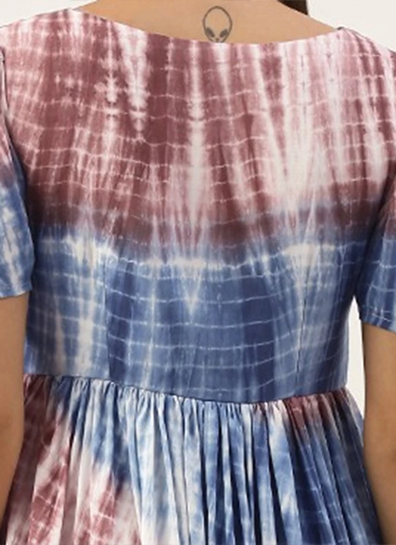 Multi Colour Modal Woven Dress After Six Wear 6 Multi Colour Modal Woven Dress After Six Wear - Image 6