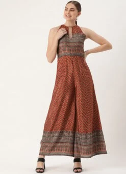 MultiColor Digital Print Jumpsuit Festive Wear -Deals Chic Lehenga Store MultiColor Digital Print Jumpsuit DRBS02306383 u