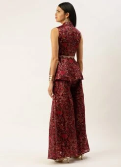 Bottom From MultiColored Art Silk Printed Co Ords Set After Six Wear 11 Bottom From MultiColored Art Silk Printed Co Ords Set After Six Wear -Deals Chic Lehenga Store MultiColored Art Silk Printed Co Ords Set IWBS02302302 b